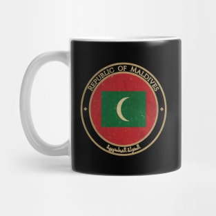 Vintage Republic of Maldives Asia Asian Flag Mug